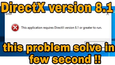 directx 8.1 installer windows 7